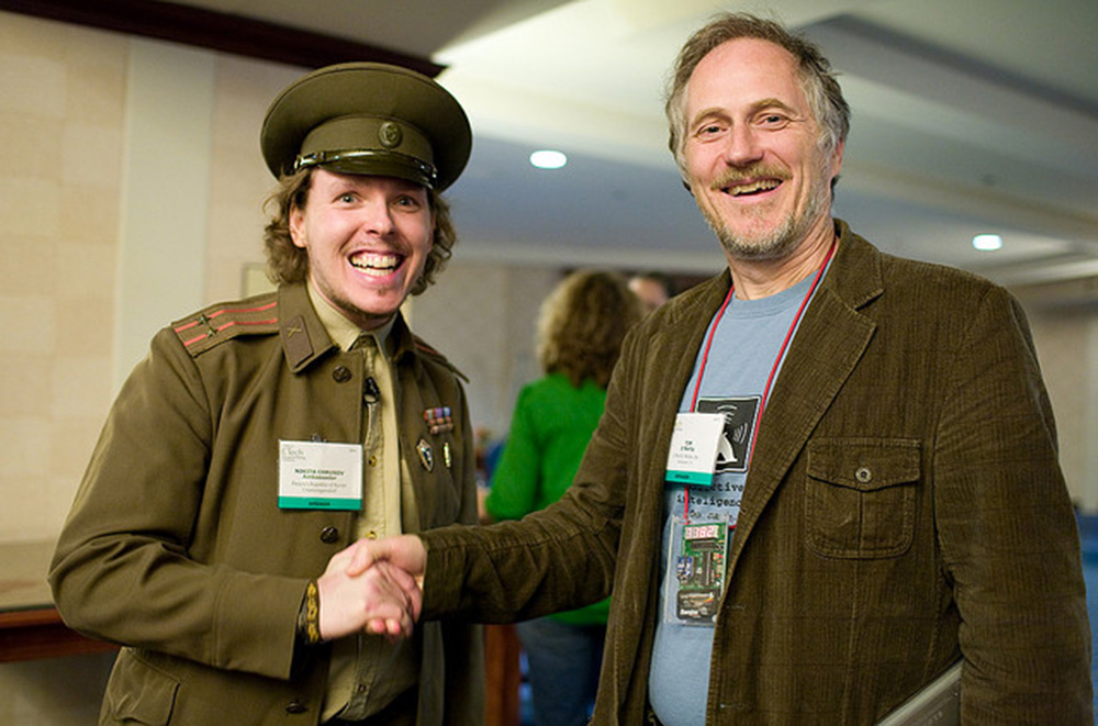 Johannes Grenzfurthner and Tim O'Reilly