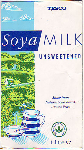 Vereinigtes Knigreich: Tesco - Soya Milk unsweetened, lactose free