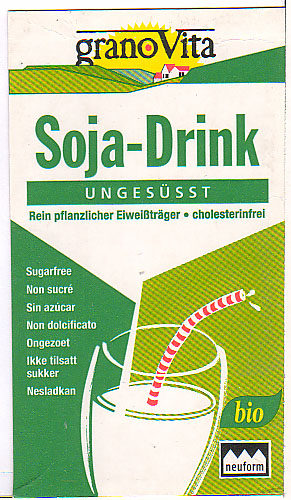Deutschland: Neuform grano Vita - Soja-Drink ungessst, bio, cholesterinfrei