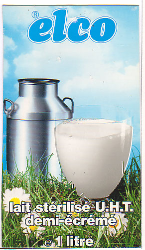 Frankreich: Elco - lait sterilise UHT, demi-ectreme