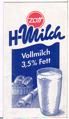 Deutschland: Zott - H-Milch, Vollmilch