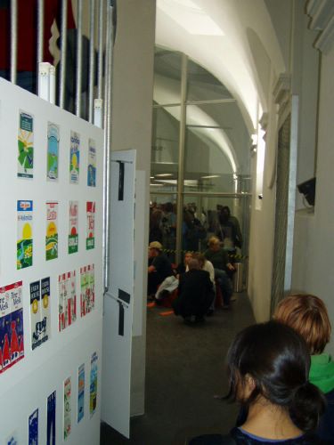 mono - exhibition, view to backside exit
