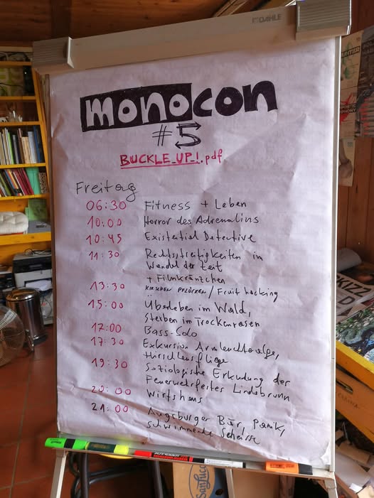 Friday session board