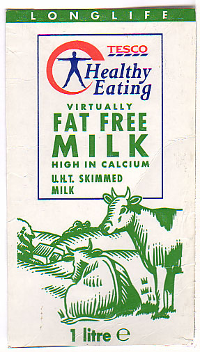 Vereinigtes Knigreich: Tesco Longlife - Healthy Eating, virtually fat-free Milk