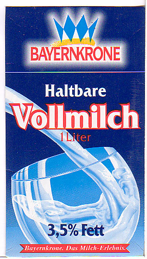 Deutschland: Bayernkrone - haltbare Vollmilch