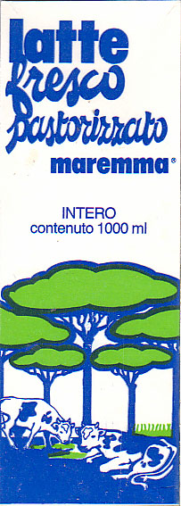 Italien: Maremma - Latte fresco, pastorizzato