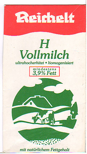 Deutschland: Reichelt - H Vollmilch mit natrlichem Fettgehalt