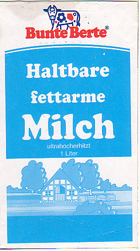 Deutschland: Bunte Berte, Haltbare fettarme Milch, ultrahocherhitzt