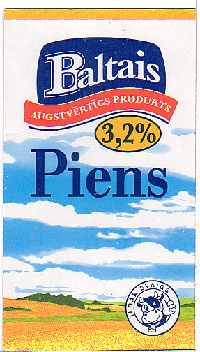 Litauen: Baltais Augstvertigs Produkts - Piens