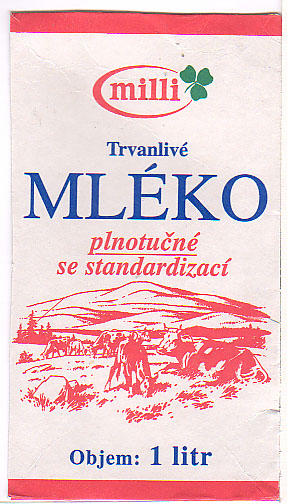 Tschechien: Milli - Trvanlive Mleko, plnotucne se standardizaci