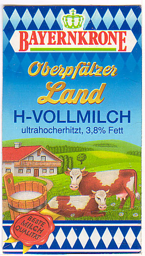 Deutschland: Bayernkrone - Oberpflzer Land, H-Vollmilch, ultrahocherhitzt