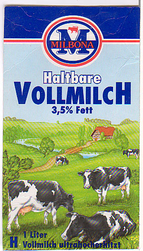 Deutschland: Milbona - Haltbare Vollmilch, ultrahocherhitzt