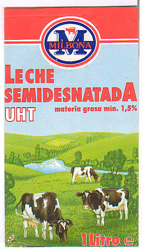 Spanien: Milbona - Leche semidesnatada UHT