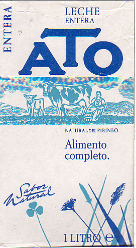 Spanien: ATO - Leche entera, natural de Pirineo, Alimento completo