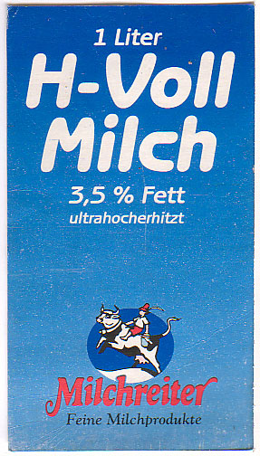 Deutschland: Milchreiter Feine Milchprodukte - H-Vollmilch