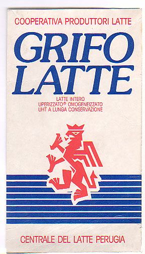 Italien: Centrale del Latte Perugia - Grifo Latte, cooperativa produttori latte, Latte intero uperizzato