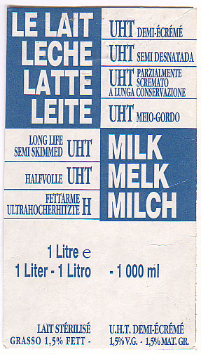 Frankreich: Latte UHT demi-ecreme