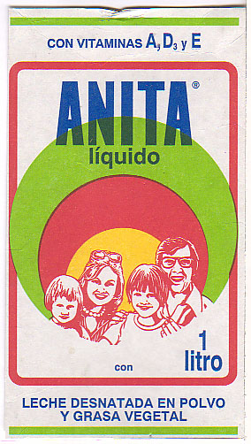 Spanien: Anita liquido - Leche desnatada en polvo y grasa vegetal, con vitaminas A, D3 y E